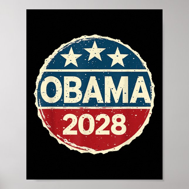 Póster Obama Para El Presidente 2028 Obama 2028 (Frente)
