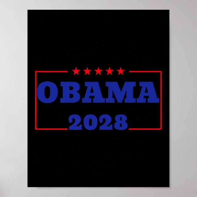 Póster Obama para el presidente 2028 Obama 2028 48ª Prima (Frente)