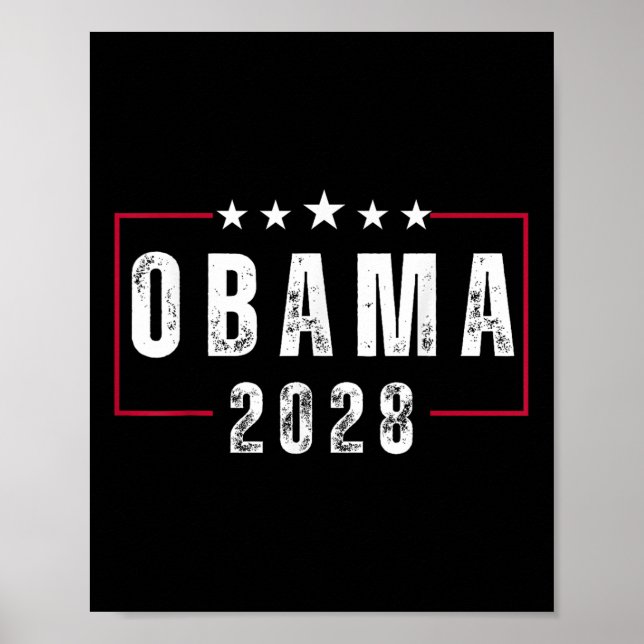 Póster Obama Para El Presidente 2028 Obama 2028 Arreglemo (Frente)