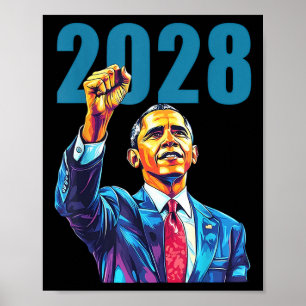 Póster Obama Para El Presidente 2028 Obama 48º Presidente