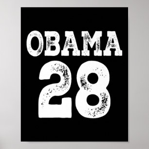 Póster Obama Para Presidente 2028 Jersey 28 Premium