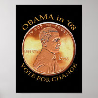 Obama Penny Poster