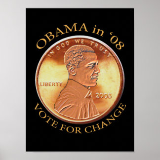 Póster Obama Penny Poster