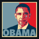 PÓSTER OBAMA POP ART POSTER<br><div class="desc">Retrato de Barack Obama como presidente electo con un efecto poster de estilo pop con su nombre en negrita bajo su retrato. Barack Hussein Obama II es un político norteamericano que ejerció como el 44° presidente de Estados Unidos entre 2009 y 2017.</div>