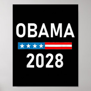 Póster Obama Por El Presidente Patriótico Protesta Políti