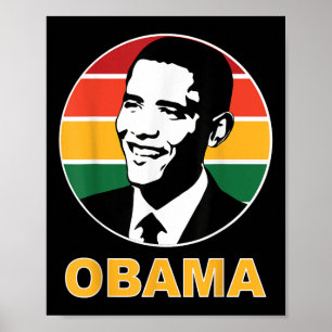 Póster Obama retro presidente Barack Obama espera un camb