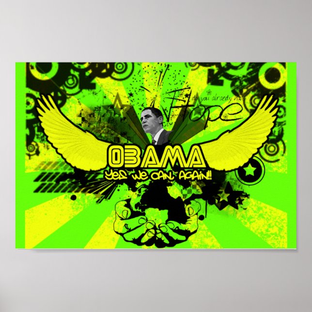 Póster Obama (¡¡Sí Podemos, Otra Vez!!) Poster (Frente)