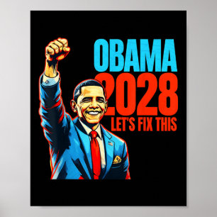 Póster Obama Viñeta Retro Patriótico Protesta Política 20
