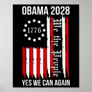 Póster Obama Viñeta Retro Patriótico Protesta Política 20