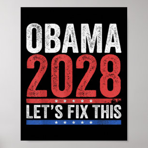 Póster Obama Viñeta Retro Patriótico Protesta Política 20