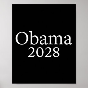 Póster Obama vintage para el presidente 2028 Obama 2028