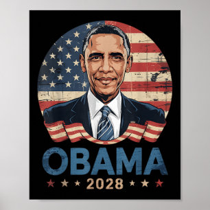 Póster Obama vintage presidente 2028 Obama _17