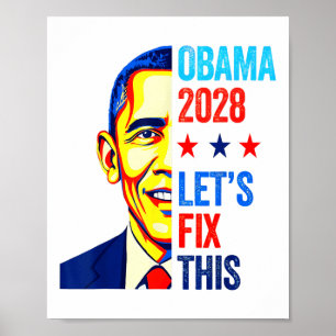 Póster Obama vintage presidente 2028 Obama _2