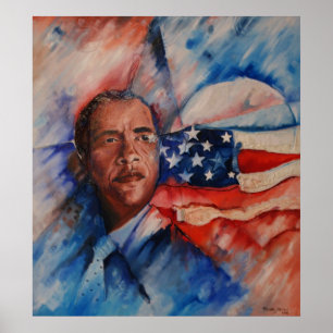 Póster Obama: Visión Personificada - Imprimir lienzo