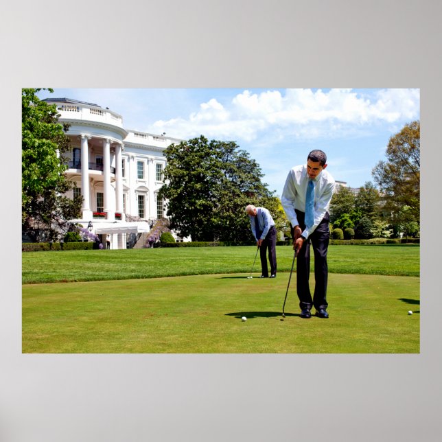 Póster Obama y Biden haciendo lo que mejor hacen (Frente)