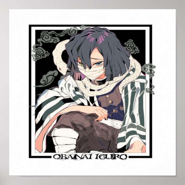 Póster Obanai Iguro (Frente)