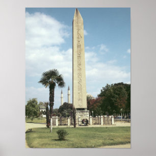Póster Obelisco de Theodosius I, con una base romana