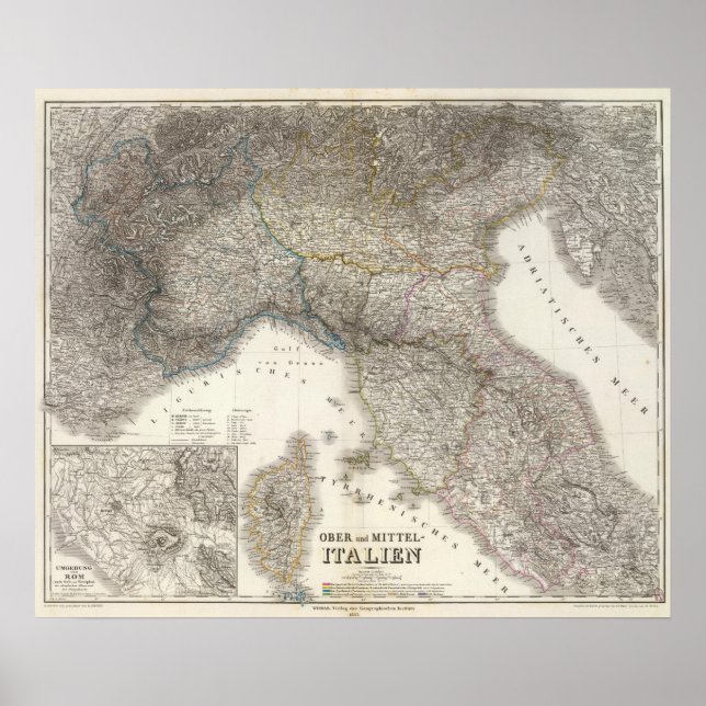 Póster Ober, MittelItalien - Rome Region (Frente)