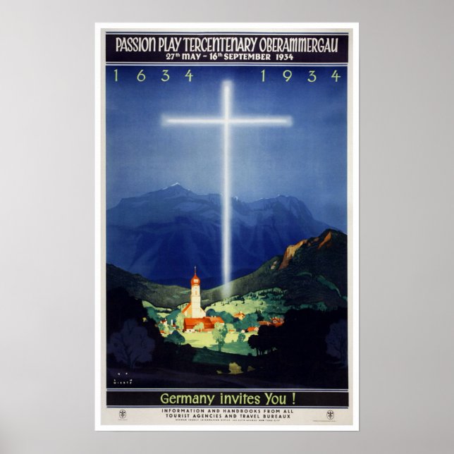 Póster Oberammergau Bavaria, Alemania (Frente)