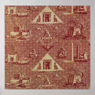 Póster Oberkampf fabrica los monumentos de Egipto