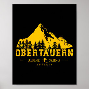 Póster Obertauern Austria Resort Alpine Skiing