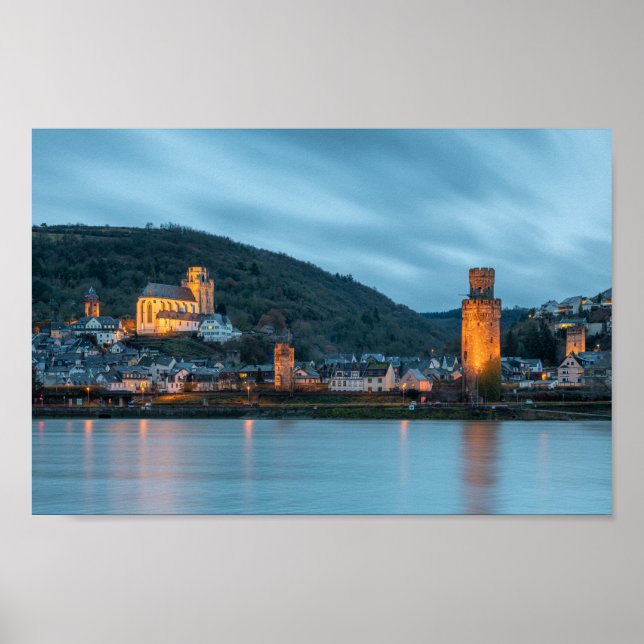 Póster Oberwesel am Rhein, Alemania (Frente)