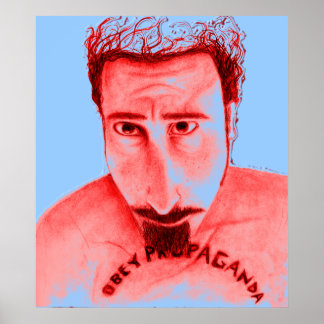 Póster obey propoganda red