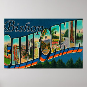 Póster Obispo, California - escenas grandes de la letra