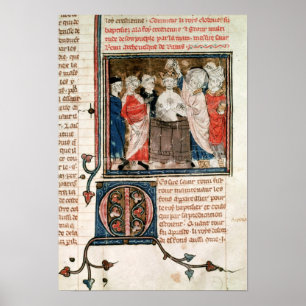 Póster Obispo de San Remigio de Rheims