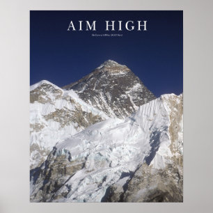 Póster Objetivo alto - Mt Everest