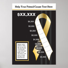 Póster Objetivo de cinta de oro