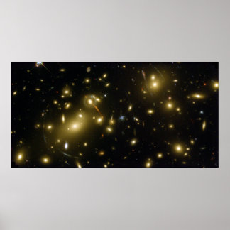 Póster Objetivo de gravedad del clúster de Galaxia Abell 