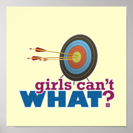 Póster Objetivo de tiro con arco