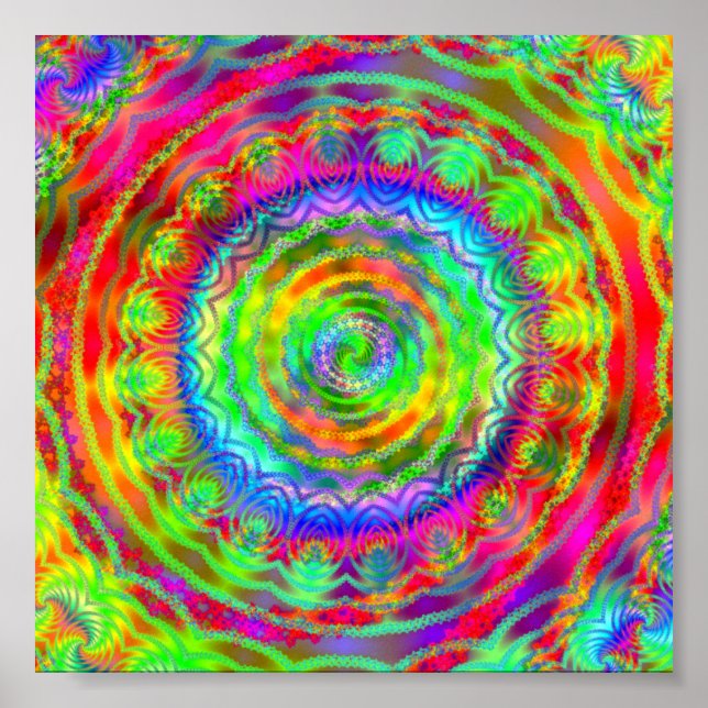 Póster Objetivo Tiedye (Frente)