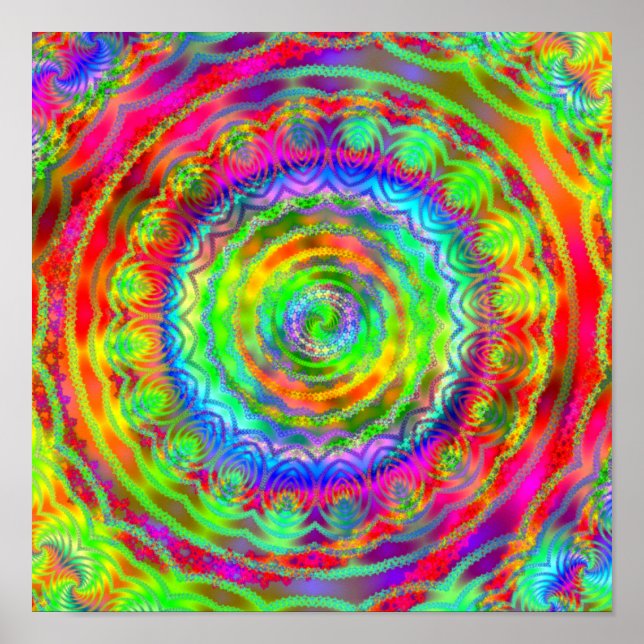Póster Objetivo Tiedye (Frente)