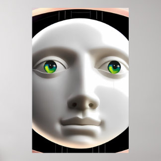Póster Objeto de amor con cara de luna
