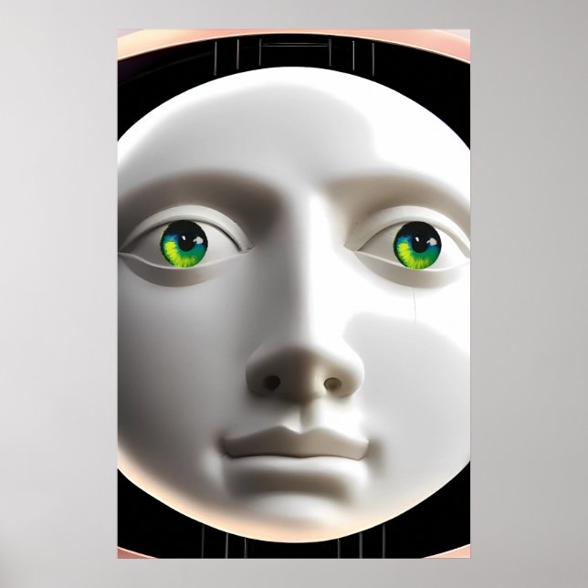 Póster Objeto de amor con cara de luna (Frente)