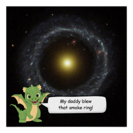 Póster Objeto de Hoag Humor Espacio Exterior