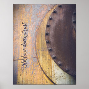 Póster Objeto de metal oxidado 