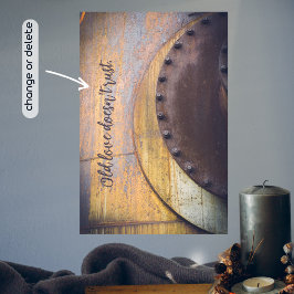 Póster Objeto metalizado rusto