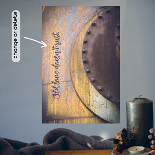 Póster Objeto metalizado rusto