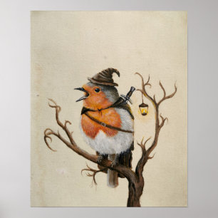 Póster Obra artística de aventuras fantasmas