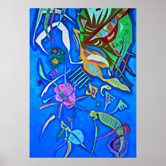 Póster Obra artística de Kandinsky, grupo (Frente)