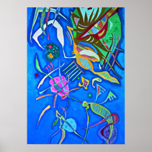 Póster Obra artística de Kandinsky, grupo