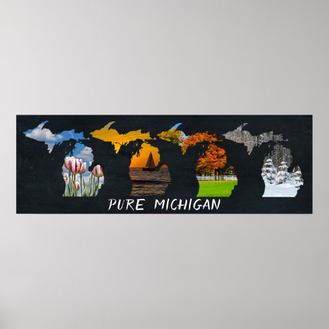 Póster Obra artística de la temporada de Pure Michigan (Frente)
