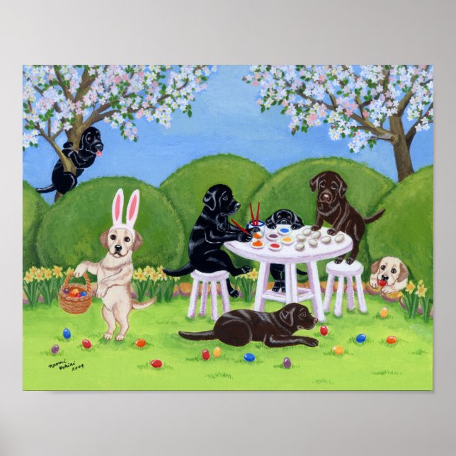 Póster Obra artística de los labradores de la pintura de  (Frente)