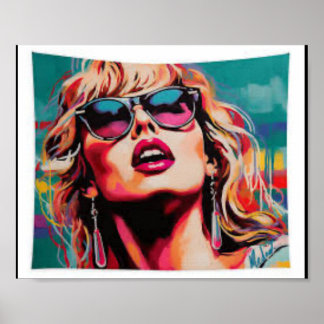 Póster Obra artística de tendencia barata de búsqueda aso