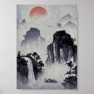 Póster Obra artística de tendencia barata de búsqueda aso