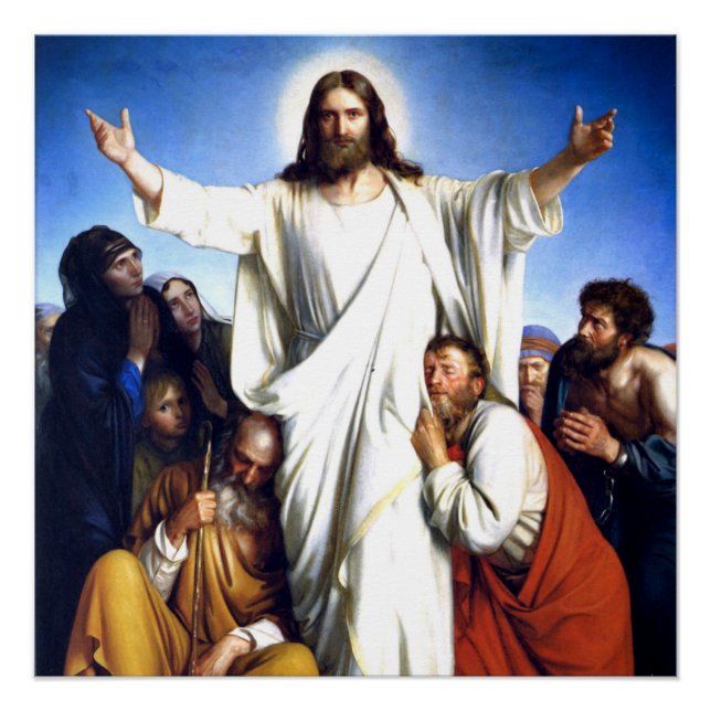 Póster Obra de arte Carl Bloch, Christus Consolator (Anverso)