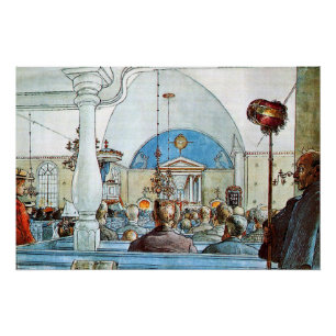 Póster Obra de arte de Carl Larsson en Church